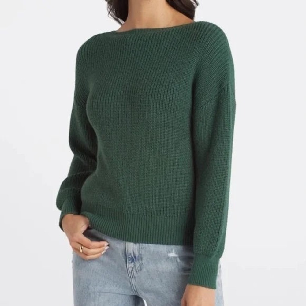 Stitch Fix Pink‎ Clover Staccato Ferdinand Cable Knit Sweater - Green - Medium